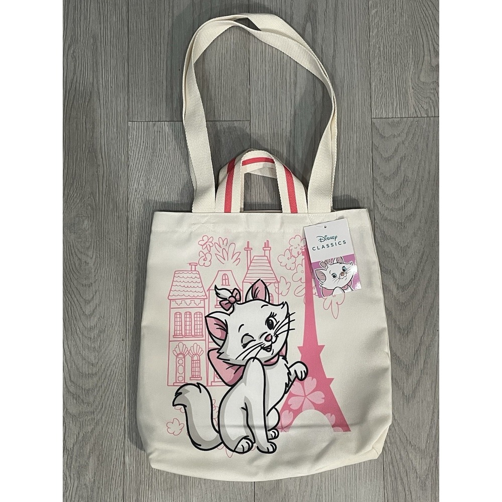 NEW Walt Disney - The Aristocats - Marie - Pink Tote Shoulder Canvas Bag Purse